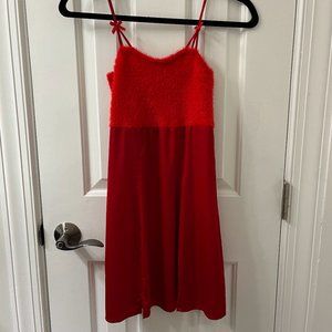 For Love and Lemons red slip dress